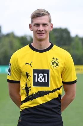 Borussia Dortmund II; 3.Liga, Porträttermin 2023 2024 Bjarne Pudel; Borussia Dortmund II; 3. Liga, Porträttermin 2023 2024