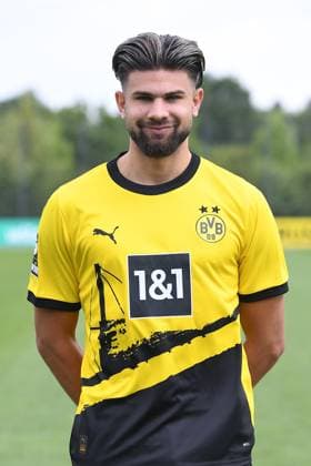 Borussia Dortmund II; 3.Liga, Porträttermin 2023 2024 Antonios Papadopoulos; Borussia Dortmund II; 3. Liga, Porträttermin 2023 2024