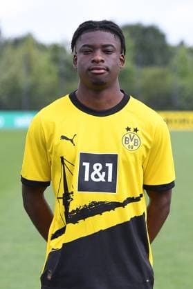 Borussia Dortmund II; 3.Liga, Porträttermin 2023 2024 Samuel Bamba; Borussia Dortmund II; 3. Liga, Porträttermin 2023 2024