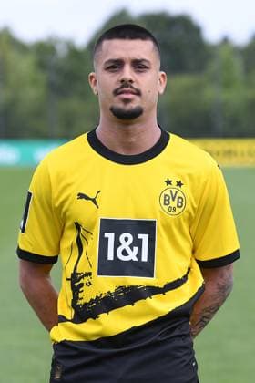 Borussia Dortmund II; 3.Liga, Porträttermin 2023 2024 Lion Semic; Borussia Dortmund II; 3. Liga, Porträttermin 2023 2024