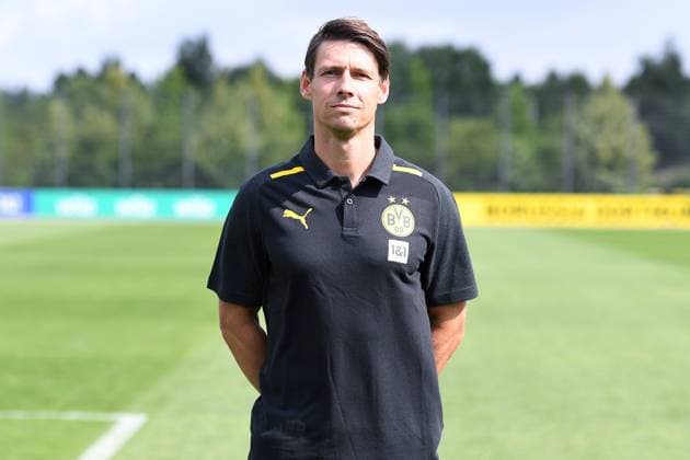 Borussia Dortmund II; 3.Liga, Porträttermin 2023 2024 Athletiktrainer Benjamin Schüssler; Borussia Dortmund II; 3. Liga, Porträttermin 2023 2024