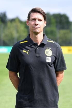 Borussia Dortmund II; 3.Liga, Porträttermin 2023 2024 Athletiktrainer Benjamin Schüssler; Borussia Dortmund II; 3. Liga, Porträttermin 2023 2024