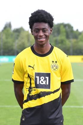 Borussia Dortmund II; 3.Liga, Porträttermin 2023 2024 Prince Aning; Borussia Dortmund II; 3. Liga, Porträttermin 2023 2024