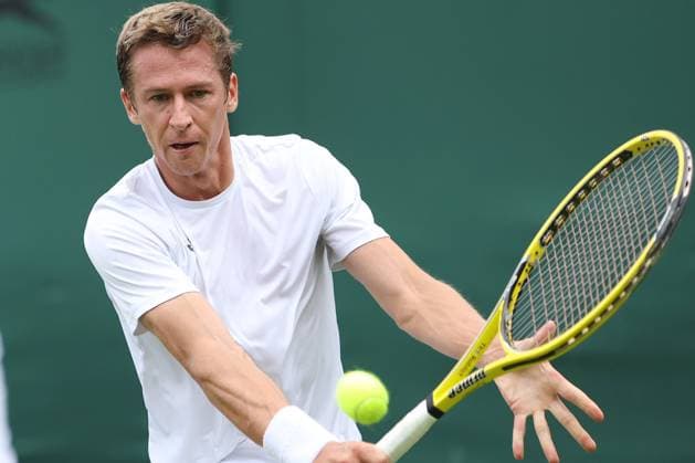 The Championships Wimbledon 2023- DAY 4- 06 07 2023 Great Britain, London, All England Lawn Tennis Club, The Championships Wimbledon 2023 - DAY 4- 6 07 2023 Belgian player Kimmer Koppejans (BEL) pictured during his first round against No.16 seed Alex De Minaur (AUS) in London , All England Lawn Tennis Club at The Championships Wimbledon 2023 LONDON GREAT BRITAIN  Copyright: xMélaniexJeusettex