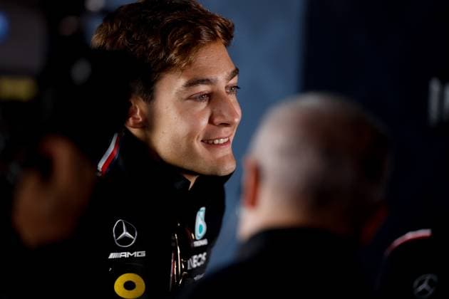 63 George Russell (GBR, Mercedes-AMG Petronas F1 Team), F1 Grand Prix of Great Britain at Silverstone Circuit on July 6, 2023 in Silverstone, Great Britain. (Photo by HOCH ZWEI) Silverstone Great Britain