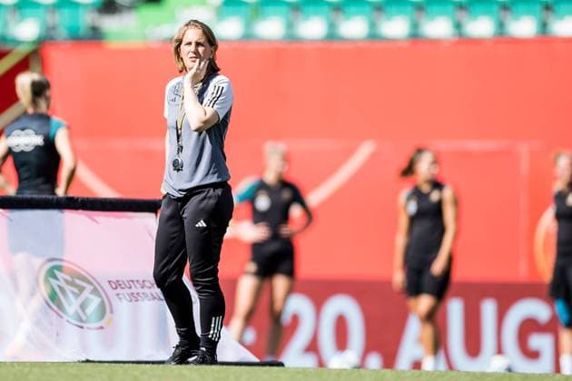 Abschlusstraining DFB Frauen; 06.07.2023 Britta Carlson (Asistenztrainerin Deutschland) Abschlusstraining DFB Frauen, Fuerth, Sportpark Ronhof Thomas Sommer Copyright: xBEAUTIFULxSPORTS Wunderlx