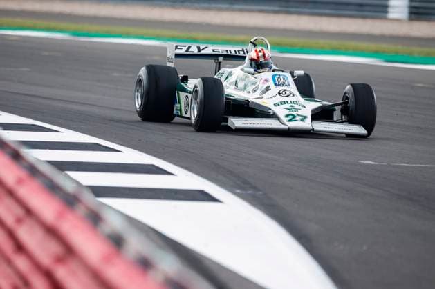 Williams FW07 during the 2023 Formula 1 Aramco British Grand Prix, 10th round of the 2023 Formula One World Championship, WM, Weltmeisterschaft from July 7 to 9, 2023 on the Silverstone Circuit, in Silverstone, United Kingdom - F1 - BRITISH GRAND PRIX 2023 DPPI Panoramic  00123024__R3_4709 