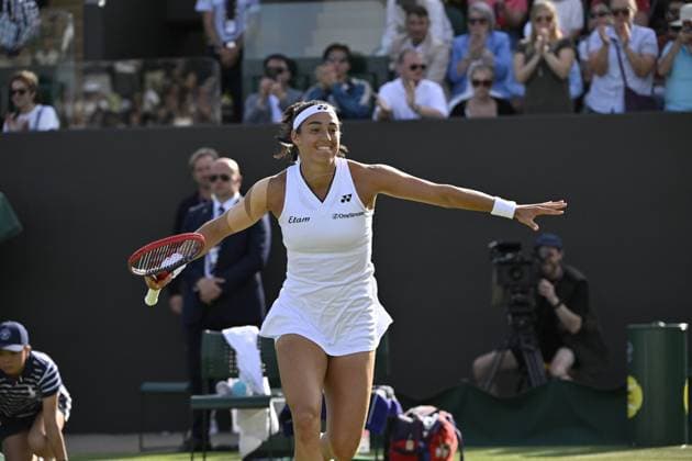 Tennis : Wimbledon 2023 - Angleterre - Caroline Garcia - France Tennis : Wimbledon 2023 - Angleterre- 06 07 23 ChrysleneCaillaud Panoramic  