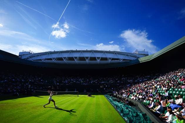 Mandatory Credit: Photo by Javier Garcia Shutterstock (13995919fw) Alize Cornet and Elena Rybakina during their second round match Wimbledon Tennis Championships, Day 4, The All England Lawn Tennis and Croquet Club, London, UK - 06 Jul 2023 Wimbledon Tennis Championships, Day 4, The All England Lawn Tennis and Croquet Club, London, UK - 06 Jul 2023  Copyright: xJavierxGarcia Shutterstockx 13995919fw