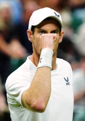 Mandatory Credit: Photo by Javier Garcia Shutterstock (13995919kr) Andy Murray reacts during his second round match Wimbledon Tennis Championships, Day 4, The All England Lawn Tennis and Croquet Club, London, UK - 06 Jul 2023 Wimbledon Tennis Championships, Day 4, The All England Lawn Tennis and Croquet Club, London, UK - 06 Jul 2023  Copyright: xJavierxGarcia Shutterstockx 13995919kr