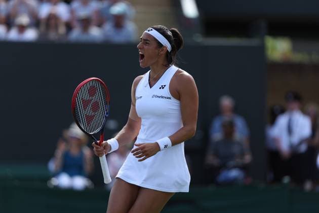 Caroline Garcia during the 2023 Wimbledon Championships on July 6, 2023 at All England Lawn Tennis & Croquet Club in Wimbledon, England  Copyright: xAntoinexCouvercelle DPPI IPAxSpox xIPAxSportx 0 IPA_IPA39090916