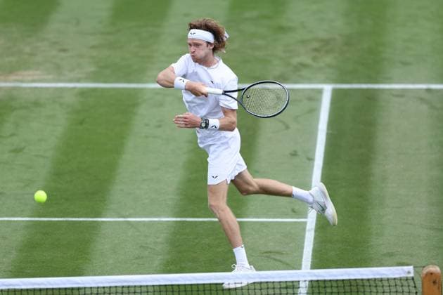 Andrey Rublev (Rus) during the 2023 Wimbledon Championships on July 6, 2023 at All England Lawn Tennis & Croquet Club in Wimbledon, England  Copyright: xAntoinexCouvercelle DPPI IPAxSpox xIPAxSportx 0 IPA_IPA39090925