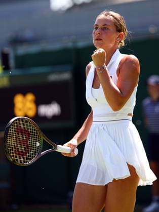 Mandatory Credit: Photo by Simon Dael Shutterstock (13995929p) Marta Kostyuk during her second round match Wimbledon Tennis Championships, Day 5, The All England Lawn Tennis and Croquet Club, London, UK - 07 Jul 2023 Wimbledon Tennis Championships, Day 5, The All England Lawn Tennis and Croquet Club, London, UK - 07 Jul 2023  Copyright: xSimonxDael Shutterstockx 13995929p