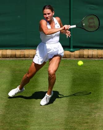 Mandatory Credit: Photo by Simon Dael Shutterstock (13995929t) Marta Kostyuk during her second round match Wimbledon Tennis Championships, Day 5, The All England Lawn Tennis and Croquet Club, London, UK - 07 Jul 2023 Wimbledon Tennis Championships, Day 5, The All England Lawn Tennis and Croquet Club, London, UK - 07 Jul 2023  Copyright: xSimonxDael Shutterstockx 13995929t