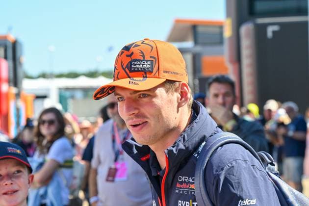 Formula 1 Lenovo British Grand Prix Max Verstappen arrives in the Paddock on practice day during the Formula 1 Aramco British Grand Prix at Silverstone, Towcester, Northamptonshire, UK on July 07 2023. Lee Floyd, Credit:Lee Floyd Avalon UK, Northamptonshire, Towcester, Silverstone  Copyright: xLeexFloydx xAvalonx 0787696623