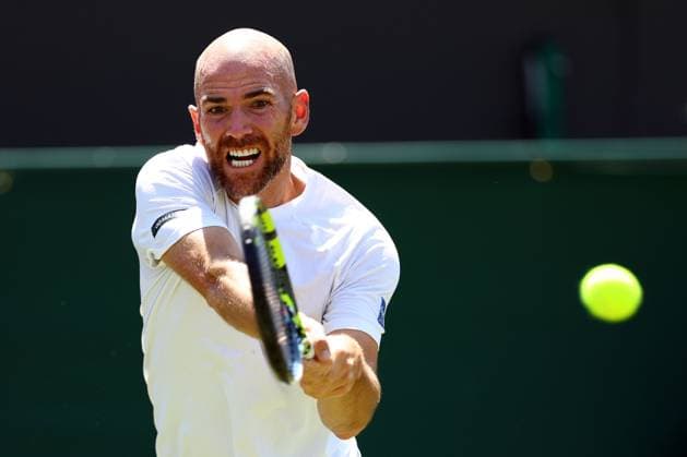 Mandatory Credit: Photo by Simon Dael Shutterstock (13995929as) Adrian Mannarino during his second round match Wimbledon Tennis Championships, Day 5, The All England Lawn Tennis and Croquet Club, London, UK - 07 Jul 2023 Wimbledon Tennis Championships, Day 5, The All England Lawn Tennis and Croquet Club, London, UK - 07 Jul 2023  Copyright: xSimonxDael Shutterstockx 13995929as