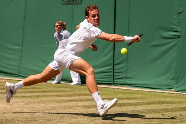 2023 Wimbledon Tournament LONDRES, LO - 07.07.2023: 2023 WIMBLEDON TOURNAMENT - Roberto Carballes Baena (ESP) during Wimbledon Tournament 2023 held in London, England. (Photo: Andre Chaco Fotoarena) x2398307x  AndrexChaco