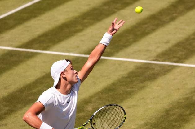 2023 Wimbledon Tournament LONDRES, LO - 07.07.2023: 2023 WIMBLEDON TOURNAMENT - Holger Rune (DIN) during Wimbledon Tournament 2023 held in London, England. (Photo: Andre Chaco Fotoarena) x2398313x  AndrexChaco