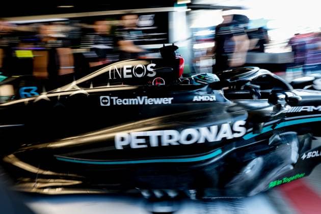 63 George Russell (GBR, Mercedes-AMG Petronas F1 Team), F1 Grand Prix of Great Britain at Silverstone Circuit on July 7, 2023 in Silverstone, Great Britain. (Photo by HOCH ZWEI) Silverstone Great Britain