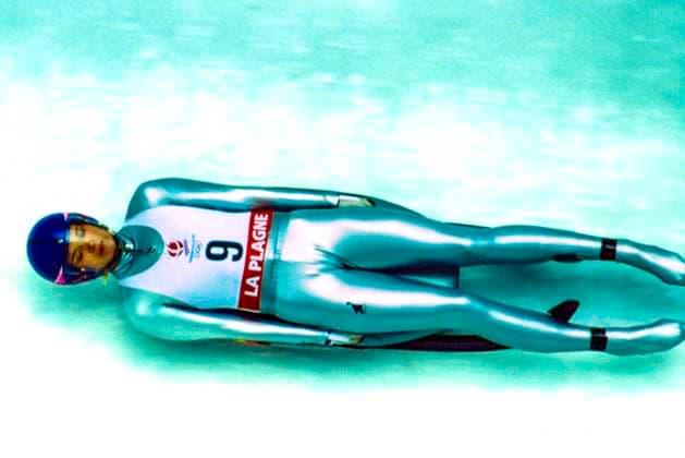 1992 Olympic Winter games, Winterspiele,Spiele, Summer games Susi Erdmann (GER) bronze medalist, during Women s singles luge competition at the 1992 Olympic Winter Games Albertville La Plagne France Copyright: xDuomo PCNx OL9203 LG0084
