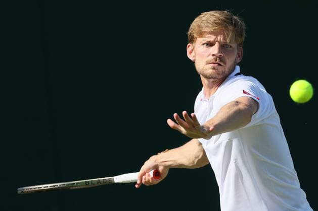 The Championships Wimbledon 2023- DAY 5- 07 07 2023 Great Britain, London, All England Lawn Tennis Club, The Championships Wimbledon 2023 - DAY 5- 07 07 2023 Belgian player David Goffin (BEL) pictured during his third round against Andrey Rublev (RUS) n London , All England Lawn Tennis Club at The Championships Wimbledon 2023 LONDON GREAT BRITAIN  Copyright: xMélaniexJeusettex