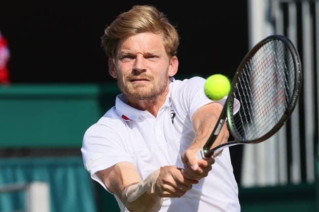 The Championships Wimbledon 2023- DAY 5- 07 07 2023 Great Britain, London, All England Lawn Tennis Club, The Championships Wimbledon 2023 - DAY 5- 07 07 2023 Belgian player David Goffin (BEL) pictured during his third round against Andrey Rublev (RUS) n London , All England Lawn Tennis Club at The Championships Wimbledon 2023 LONDON GREAT BRITAIN  Copyright: xMélaniexJeusettex