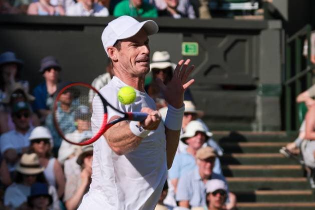 2023 Wimbledon Tournament LONDRES, LO - 07.07.2023: 2023 WIMBLEDON TOURNAMENT - Andy Murray (GBR) during the 2023 Wimbledon Tournament held in London, England. (Photo: Andre Chaco Fotoarena) x2398493x  AndrexChaco