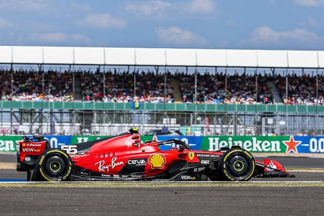 FORMULA 1 ARAMCO BRITISH GRAND PRIX 2023, 07 07 2023 Carlos Sainz 55 (SPA), Scuderia Ferrari SF-23 during the FORMULA 1 ARAMCO BRITISH GRAND PRIX 2023 at Silverstone Circuit, Silverstone, United Kingdom on 7 July 2023 Editorial Use Only Copyright: xPhilxDuncanx ESM-0743-0008