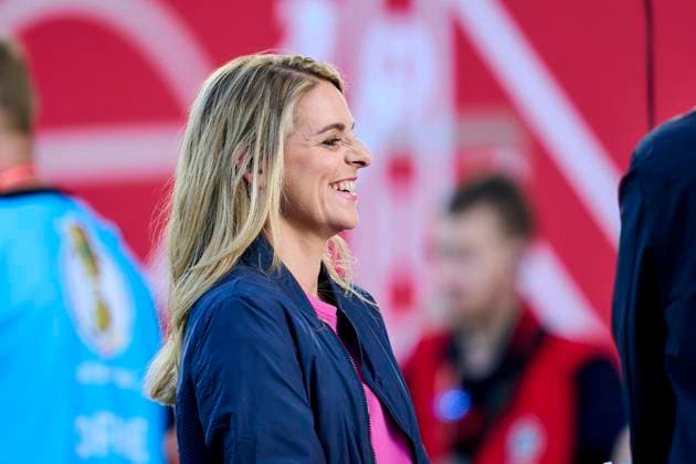 07.07.2023 - Fussball Frauenfussball - Freundschaftsspiel : Deutschland gg Sambia - Sportfoto Zink PeKo - xpexkox - Nia Künzer (Expertin TV, BR)