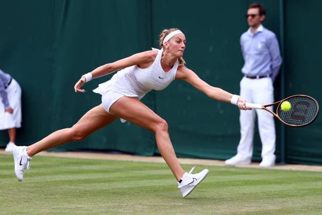 Mandatory Credit: Photo by Simon Dael Shutterstock (14001530t) Petra Kvitova during her third round match Wimbledon Tennis Championships, Day 6, The All England Lawn Tennis and Croquet Club, London, UK - 08 Jul 2023 Wimbledon Tennis Championships, Day 6, The All England Lawn Tennis and Croquet Club, London, UK - 08 Jul 2023  Copyright: xSimonxDael Shutterstockx 14001530t