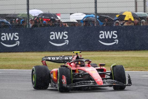 July 8, 2023, Silverstone, Englan, Great Britain: Carlos Sainz (SPA) Ferrari F1-23..during FORMULA 1 ARAMCO BRITISH GRAND PRIX 2023 - jUL7-9 Silverstone, Great Britain Silverstone Great Britain - ZUMAm217 20230708_zsp_m217_007 Copyright: xAlessioxDexMarcox