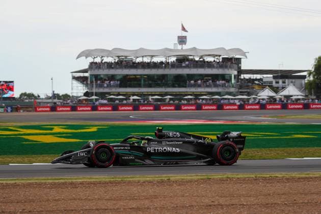 July 8, 2023, Rieti, Rieti, Italy: Lewis Hamilton (GBR) Mercedes W14 E Performance..during FORMULA 1 ARAMCO BRITISH GRAND PRIX 2023 - jUL7-9 Silverstone, Great Britain Rieti Italy - ZUMAm217 20230708_zsp_m217_041 Copyright: xAlessioxDexMarcox
