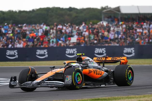 Formula 1 Championship - Formula 1 Aramco British Grand Prix 2023 - FP3 e Qualifying Lando Norris (GBR) McLaren MCL60& xA;& xA;during FORMULA 1 ARAMCO BRITISH GRAND PRIX 2023 - jUL7-9 Silverstone, Great Britain during Formula 1 Aramco British Grand Prix 2023 - FP3 e Qualifying, Formula 1 Championship in Silverstone, England, July 08 2023 Silverstone Silverstone circuit England Copyright: xAlessioxDexMarcox xLiveMediax LPS_994237