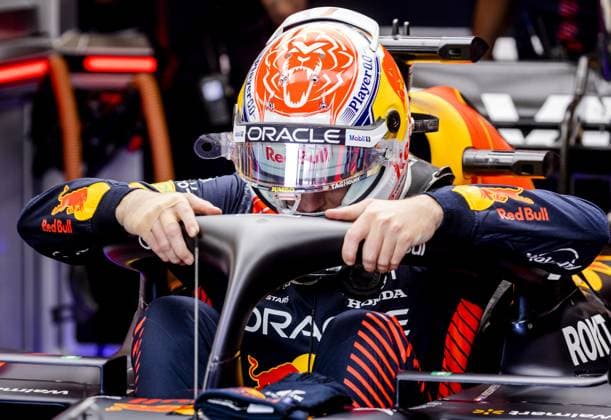SILVERSTONE - Max Verstappen (Red Bull Racing) during qualifying ahead of the Grand Prix of Great Britain at the Silverstone Circuit. ANP SEM VAN DER WAL F1 Grand Prix of Great Britain - Qualifying 2023 xVIxANPxSportx xxANPxIVx 473267748 originalFilename: 473267748.jpg