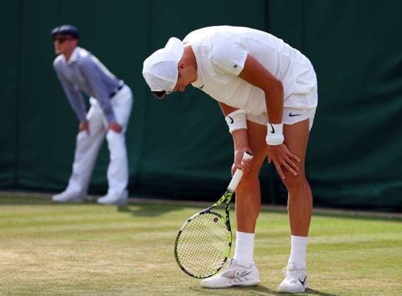 Mandatory Credit: Photo by Ella Ling Shutterstock (14001529aw) Holger Rune during his third round match Wimbledon Tennis Championships, Day 6, The All England Lawn Tennis and Croquet Club, London, UK - 08 Jul 2023 Wimbledon Tennis Championships, Day 6, The All England Lawn Tennis and Croquet Club, London, UK - 08 Jul 2023  Copyright: xEllaxLing Shutterstockx 14001529aw