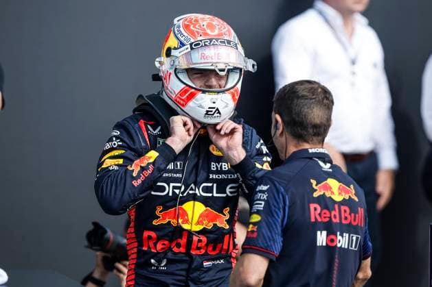 VERSTAPPEN Max (ned), Red Bull Racing RB19, portrait during the 2023 Formula 1 Aramco British Grand Prix, 10th round of the 2023 Formula One World Championship, WM, Weltmeisterschaft from July 7 to 9, 2023 on the Silverstone Circuit, in Silverstone, United Kingdom - F1 - BRITISH GRAND PRIX 2023 DPPI Panoramic  00123024__R3_9281 