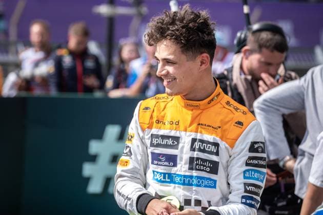 Lando Norris (UK, McLaren F1 Team 4), Großer Preis von Großbritannien, Silverstone, Motorsport, Formel 1, Großer Preis von Großbritannien, Silverstone, Motorsport, Formel 1 Towcester Copyright: xEibner-Pressefotox EP_EER