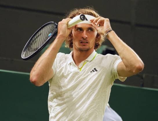 Tennis - 2023 Wimbledon Championships - Week One - Day Six - All England lawn Tennis & Racquet Club, Wimbledon - Saturday 8th Mens Singles - Alexander Zverev (GER) v Matteo Berrettini (ITA) Alexander Zverev 