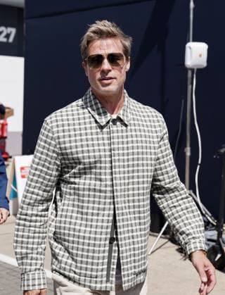 FORMULA 1 ARAMCO BRITISH GRAND PRIX 2023, 09 07 2023 Brad Pitt during the FORMULA 1 ARAMCO BRITISH GRAND PRIX 2023 at Silverstone Circuit, Silverstone, United Kingdom on 9 July 2023 Editorial Use Only Copyright: xEleanorxHoadx ESM-0747-0003