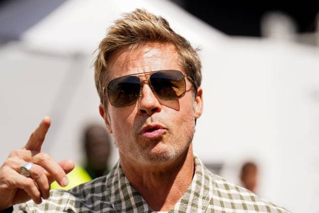 FORMULA 1 ARAMCO BRITISH GRAND PRIX 2023, 09 07 2023 Brad Pitt during the FORMULA 1 ARAMCO BRITISH GRAND PRIX 2023 at Silverstone Circuit, Silverstone, United Kingdom on 9 July 2023 Editorial Use Only Copyright: xEleanorxHoadx ESM-0747-0006