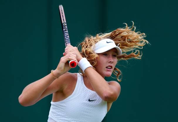 Mandatory Credit: Photo by Javier Garcia Shutterstock (14003010l) Mirra Andreeva during her third round match Wimbledon Tennis Championships, Day 7, The All England Lawn Tennis and Croquet Club, London, UK - 09 Jul 2023 Wimbledon Tennis Championships, Day 7, The All England Lawn Tennis and Croquet Club, London, UK - 09 Jul 2023  Copyright: xJavierxGarcia Shutterstockx 14003010l