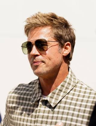 FORMULA 1 ARAMCO BRITISH GRAND PRIX 2023, 09 07 2023 Brad Pitt during the FORMULA 1 ARAMCO BRITISH GRAND PRIX 2023 at Silverstone Circuit, Silverstone, United Kingdom on 9 July 2023 Editorial Use Only Copyright: xEleanorxHoadx ESM-0747-0009