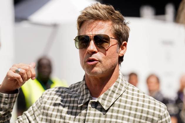 FORMULA 1 ARAMCO BRITISH GRAND PRIX 2023, 09 07 2023 Brad Pitt during the FORMULA 1 ARAMCO BRITISH GRAND PRIX 2023 at Silverstone Circuit, Silverstone, United Kingdom on 9 July 2023 Editorial Use Only Copyright: xEleanorxHoadx ESM-0747-0012