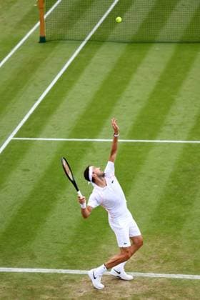Mandatory Credit: Photo by Simon Dael Shutterstock (14003009ap) Grigor Dimitrov during his third round match Wimbledon Tennis Championships, Day 7, The All England Lawn Tennis and Croquet Club, London, UK - 09 Jul 2023 Wimbledon Tennis Championships, Day 7, The All England Lawn Tennis and Croquet Club, London, UK - 09 Jul 2023  Copyright: xSimonxDael Shutterstockx 14003009ap