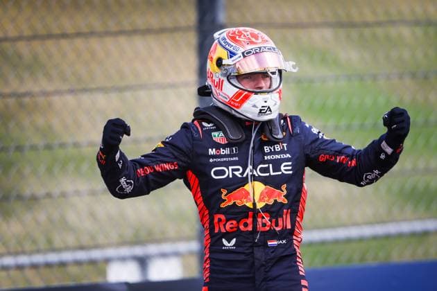 VERSTAPPEN Max (ned), Red Bull Racing RB19, portrait during the 2023 Formula 1 Aramco British Grand Prix, 10th round of the 2023 Formula One World Championship, WM, Weltmeisterschaft from July 7 to 9, 2023 on the Silverstone Circuit, in Silverstone, United Kingdom - F1 - BRITISH GRAND PRIX 2023 - RACE DPPI Panoramic  00123025_AV3_9592 