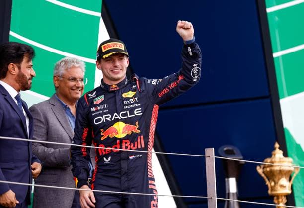 1 Max Verstappen (NLD, Oracle Red Bull Racing), F1 Grand Prix of Great Britain at Silverstone Circuit on July 9, 2023 in Silverstone, Great Britain. (Photo by HOCH ZWEI) Silverstone Great Britain