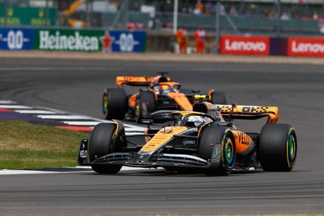 4 Lando Norris (GBR, McLaren F1 Team), F1 Grand Prix of Great Britain at Silverstone Circuit on July 9, 2023 in Silverstone, Great Britain. (Photo by HOCH ZWEI) Silverstone Great Britain