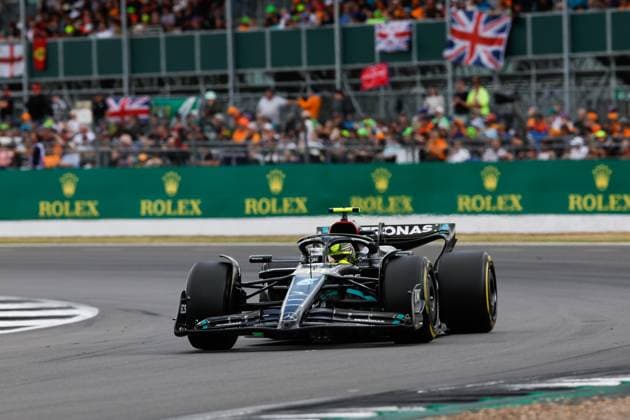44 Lewis Hamilton (GBR, Mercedes-AMG Petronas F1 Team), F1 Grand Prix of Great Britain at Silverstone Circuit on July 9, 2023 in Silverstone, Great Britain. (Photo by HOCH ZWEI) Silverstone Great Britain