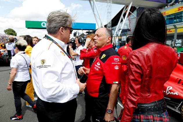 Frederic Vasseur (FRA, Scuderia Ferrari), F1 Grand Prix of Great Britain at Silverstone Circuit on July 9, 2023 in Silverstone, Great Britain. (Photo by HOCH ZWEI) Silverstone Great Britain