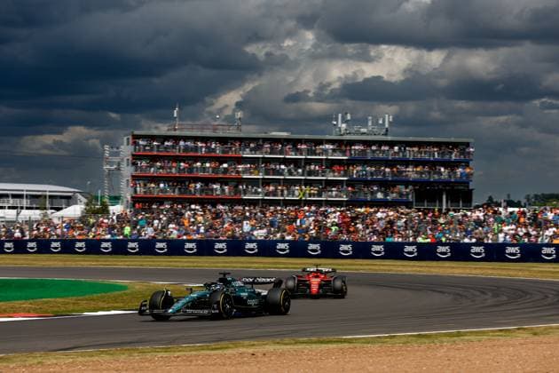 18 Lance Stroll (CAN, Aston Martin Aramco Cognizant F1 Team), F1 Grand Prix of Great Britain at Silverstone Circuit on July 9, 2023 in Silverstone, Great Britain. (Photo by HOCH ZWEI) Silverstone Great Britain
